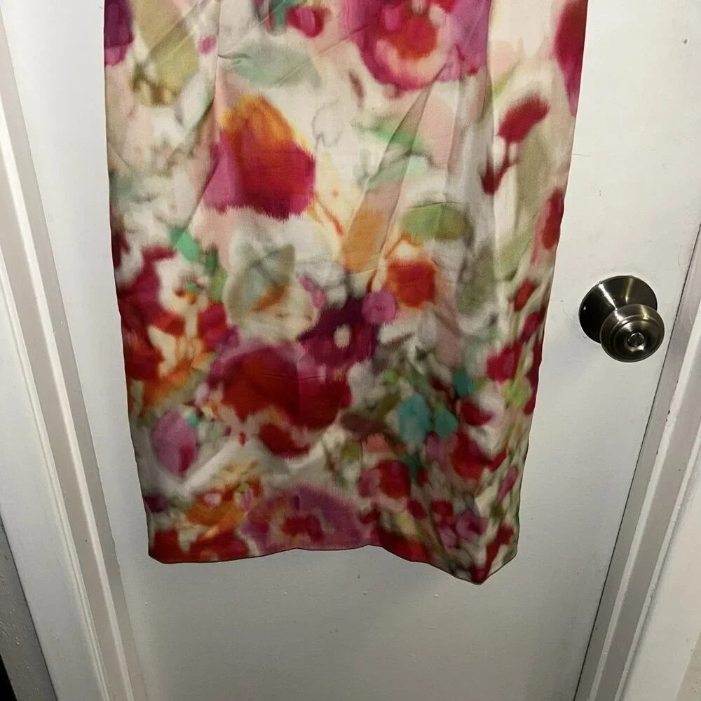 Kate Spade Bowden Watercolor Floral Sleeveless Business Party Dress Size 4